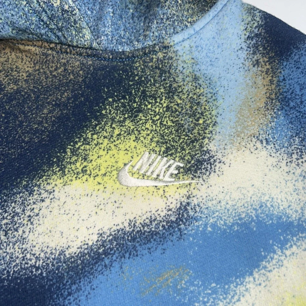 Nike Unisex Youth Tie Dye Fleece Long Sleeve Pullover Hoodie Size Large‎